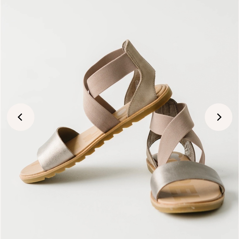 SOREL: Ella II Sandal in Ash Brown Sz 8.5
